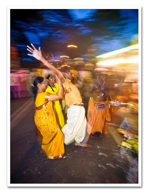 Once Muruga wold enter them they offten would scream, flailing around or even dance and then later the devotee would slump over with exhaustion. Once Muruga wold enter them they my scream, flailing around or even dance and then later the devotee would slump over with exhaustion.