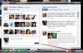 Screen shot Wibiya Facebook