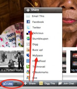 Screen shot Wibiya Share 2