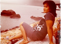 Mom on the beach