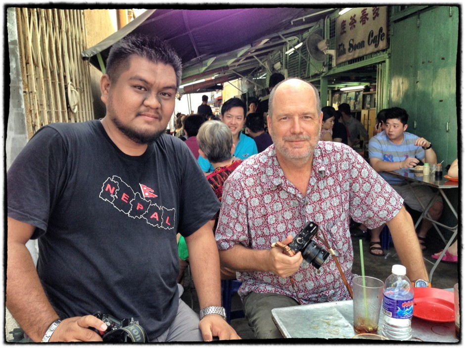 Mohd Shukur Jahar  and I at the Toh Soon Cafe on Campbell St.