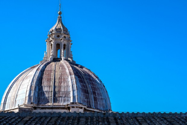 One of the smaller domes of St. Peter's Basilica.